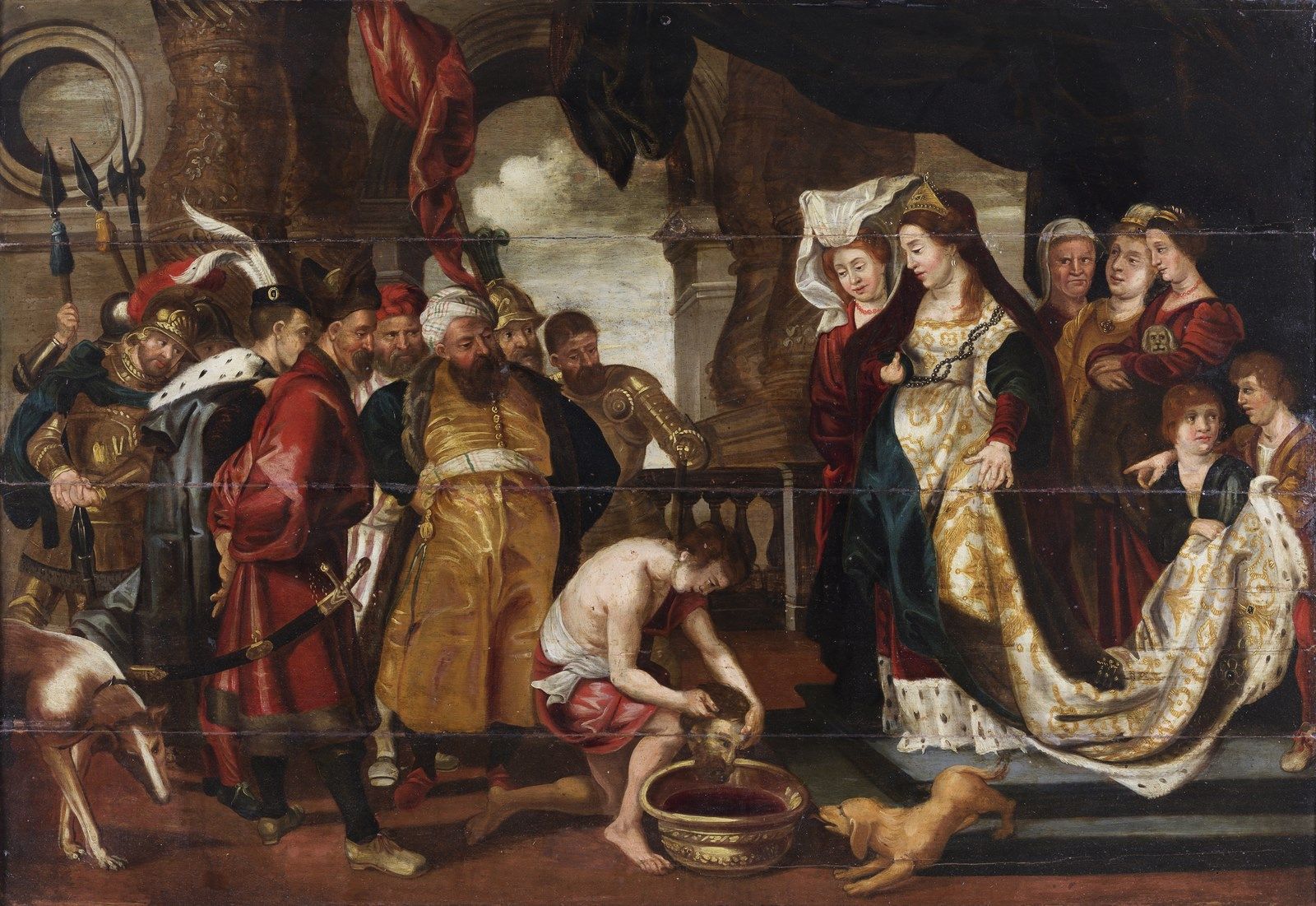ARTISTA FIAMMINGO DEL XVII SECOLO Herodias before the head of the Baptist. 17世纪弗&hellip;