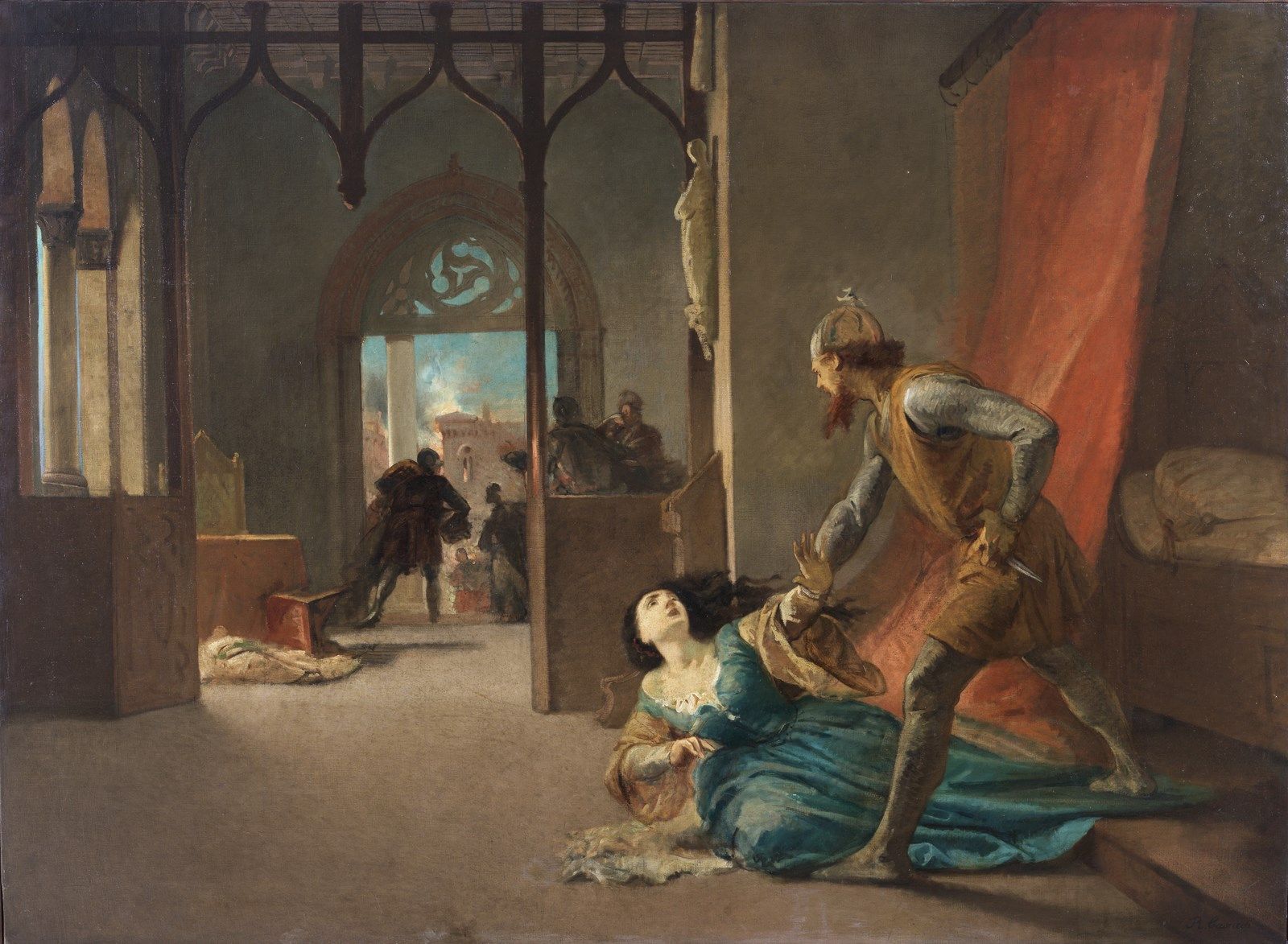 RAFFAELE CASNEDI The corsair Barbarossa attempts to kidnap Giulia Gonzaga-Colonn&hellip;