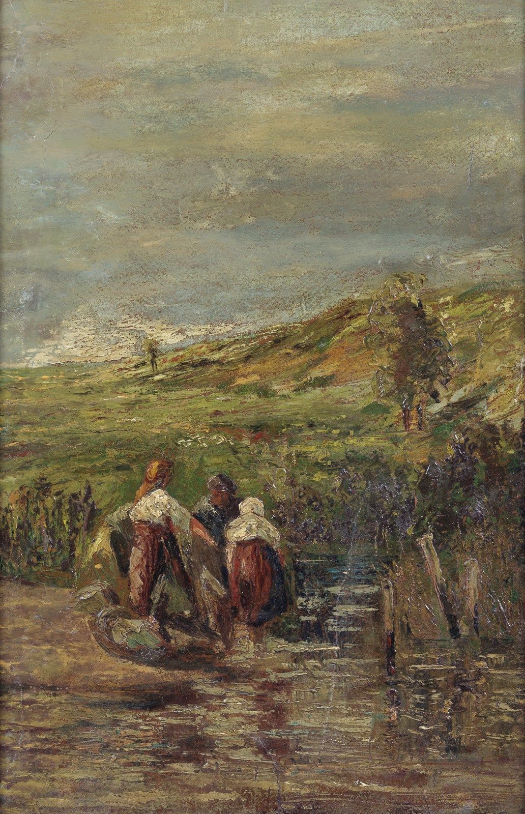 IVAN IVANOVICH ENDOGUROV Landscape with peasants women. . Landschaft mit Bäuerin&hellip;