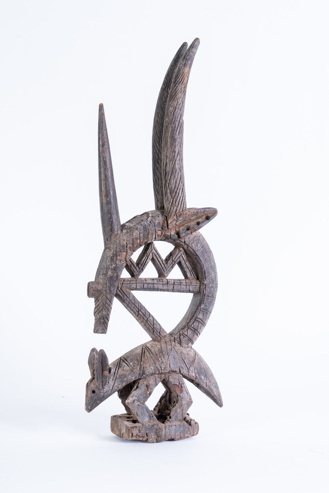 Arte africana Zoomorphic crest chiwara sogoni koun, BamanaMali. Art africain Cim&hellip;