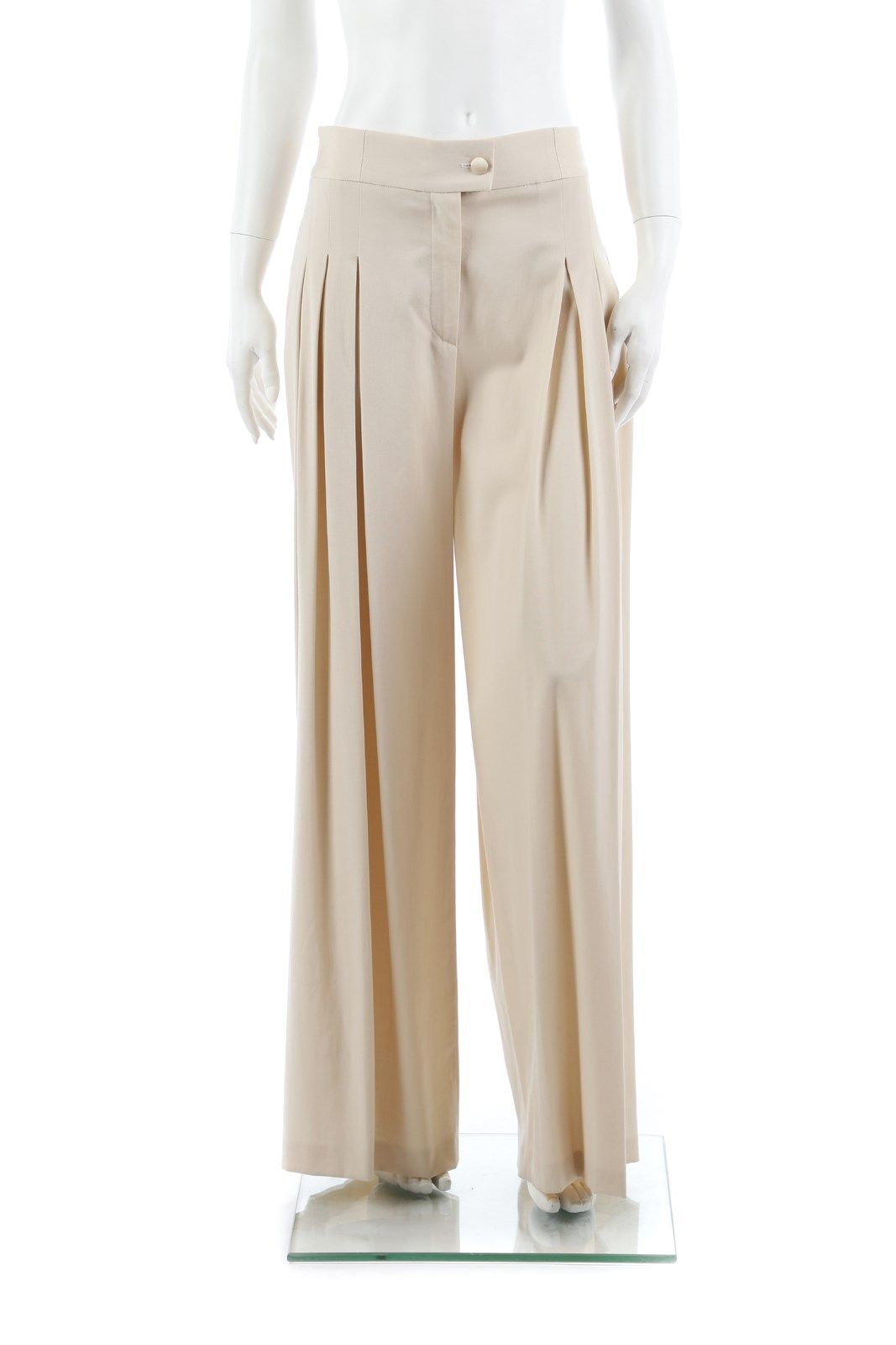 ANTONIO MARRAS White pleated palazzo trousers. Size 46IT. Made in Italy. Pantaló&hellip;