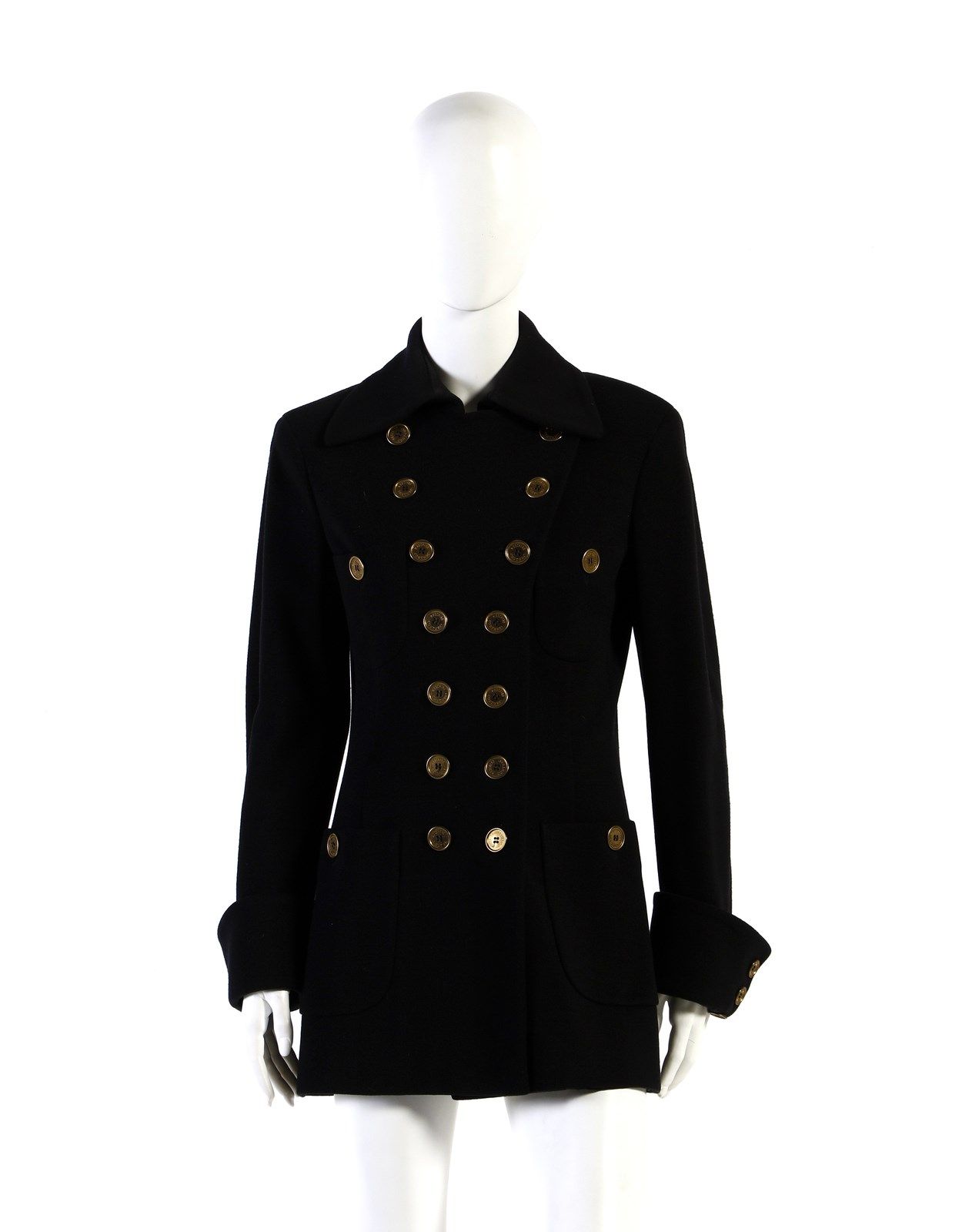 MOSCHINO COUTURE Double-breasted jacket with golden buttons. Made in Italy. Size&hellip;