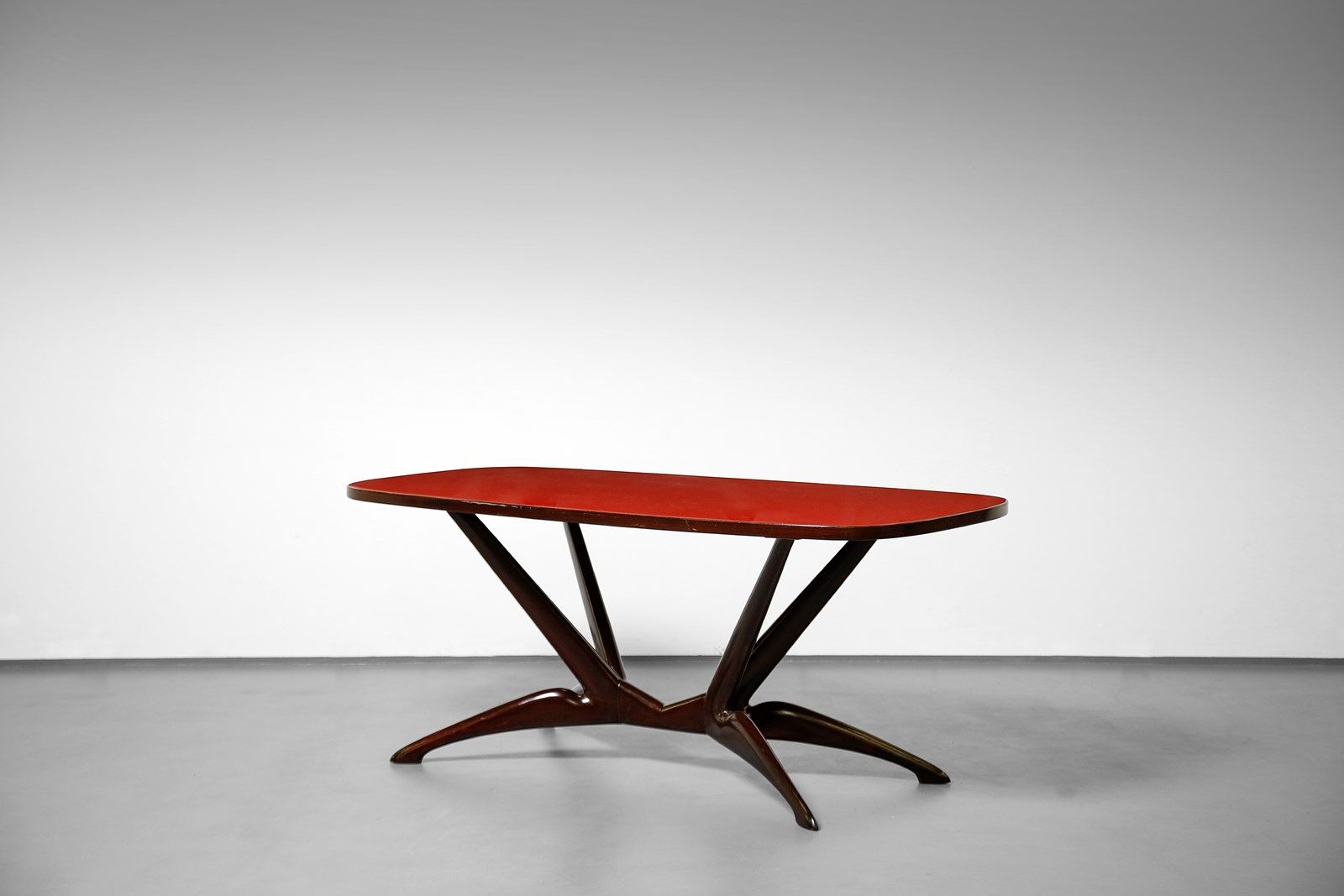 Manifattura Italiana MANIFATTURA ITALIANA Table . Bois d'acajou, cristal biseaut&hellip;