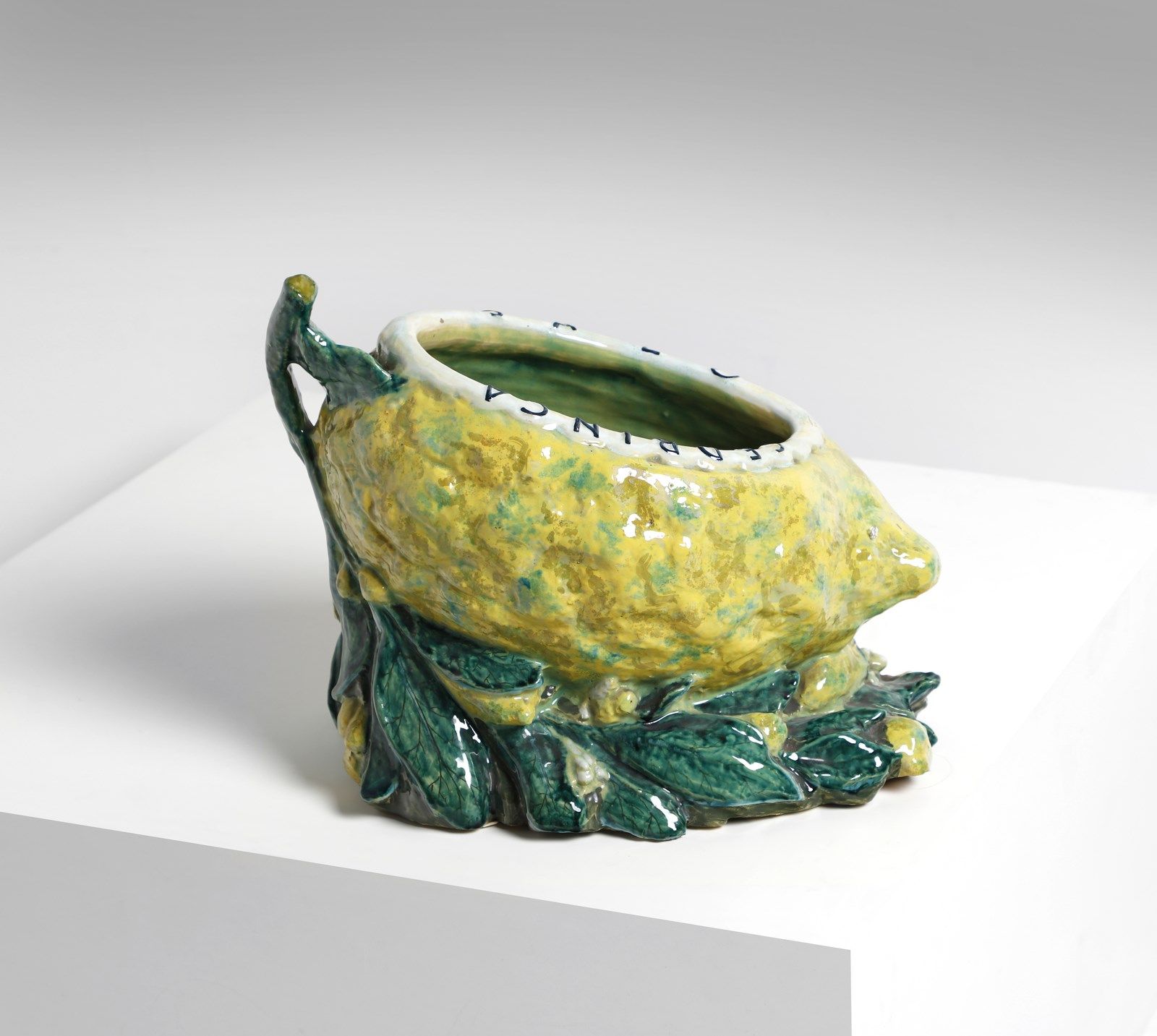 MELANDRI PIETRO (1885 - 1976) PIETRO Limone. Ceramica policroma. Cm 44,00 x 35,0&hellip;