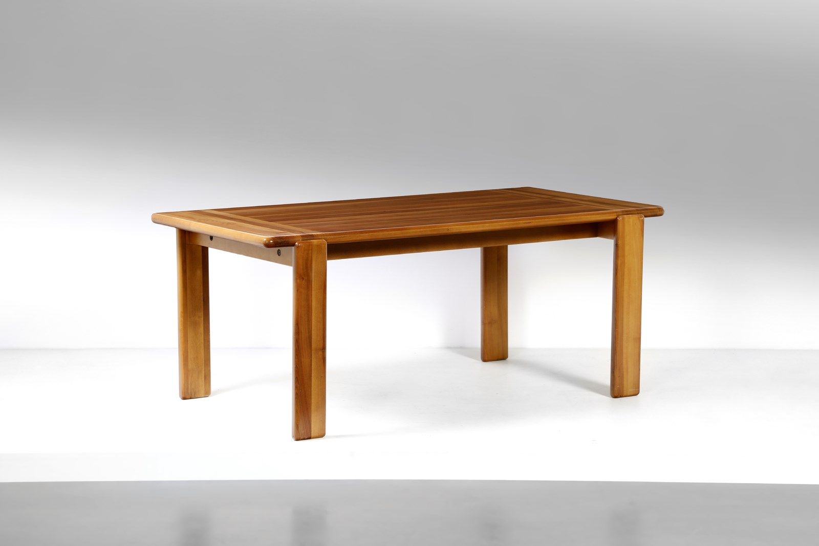MARENCO MARIO (1933 - 2019) MARIO Table for Mobilgirgi. Walnut wood. Cm 180.00 x&hellip;