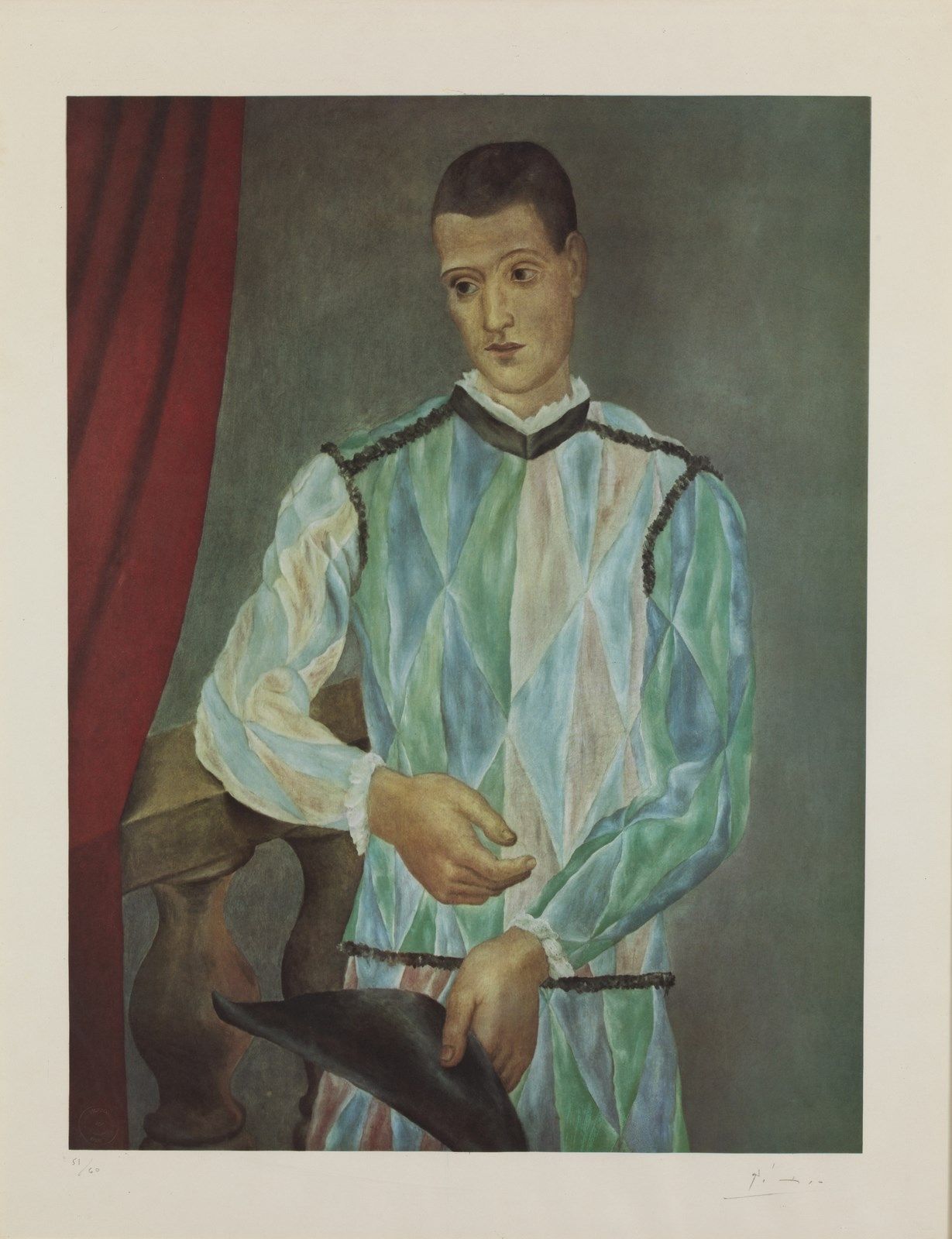 PICASSO Pablo (1881 - 1973) PICASSO PABLO (1881 - 1973). Harlequin (from the Bar&hellip;