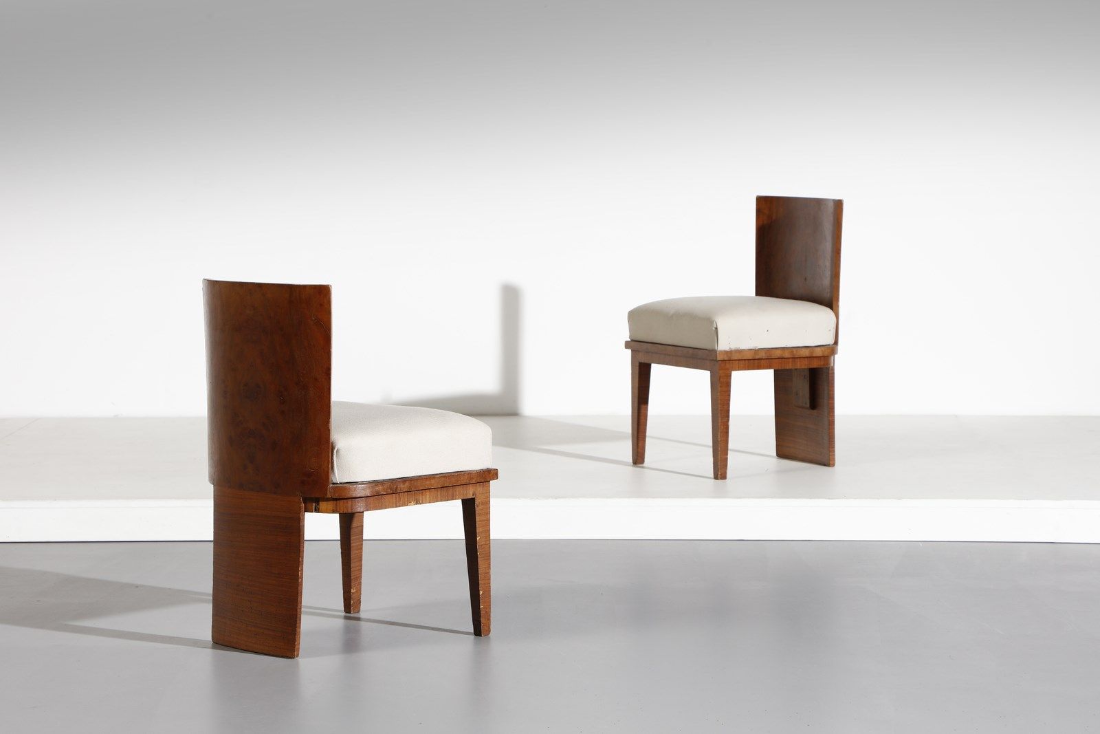 BORSANI OSVALDO (1911 - 1985) attributed. Pair of armchairs. Rosewood, poplar ro&hellip;