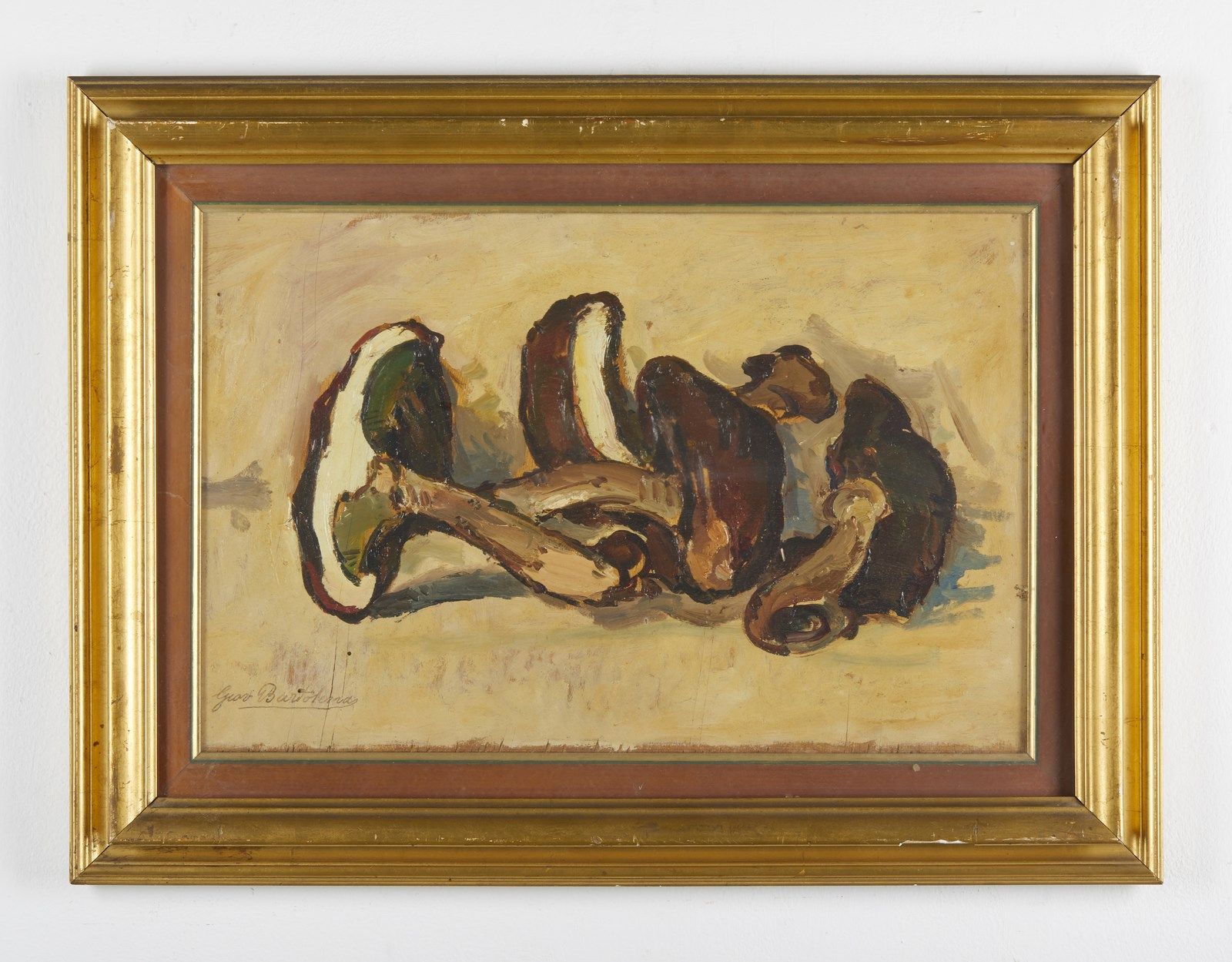 BARTOLENA GIOVANNI (1866 - 1942) Untitled. 巴托莱纳-乔万尼（1866 - 1942）。无题。左下角签名。缺陷。Cm &hellip;