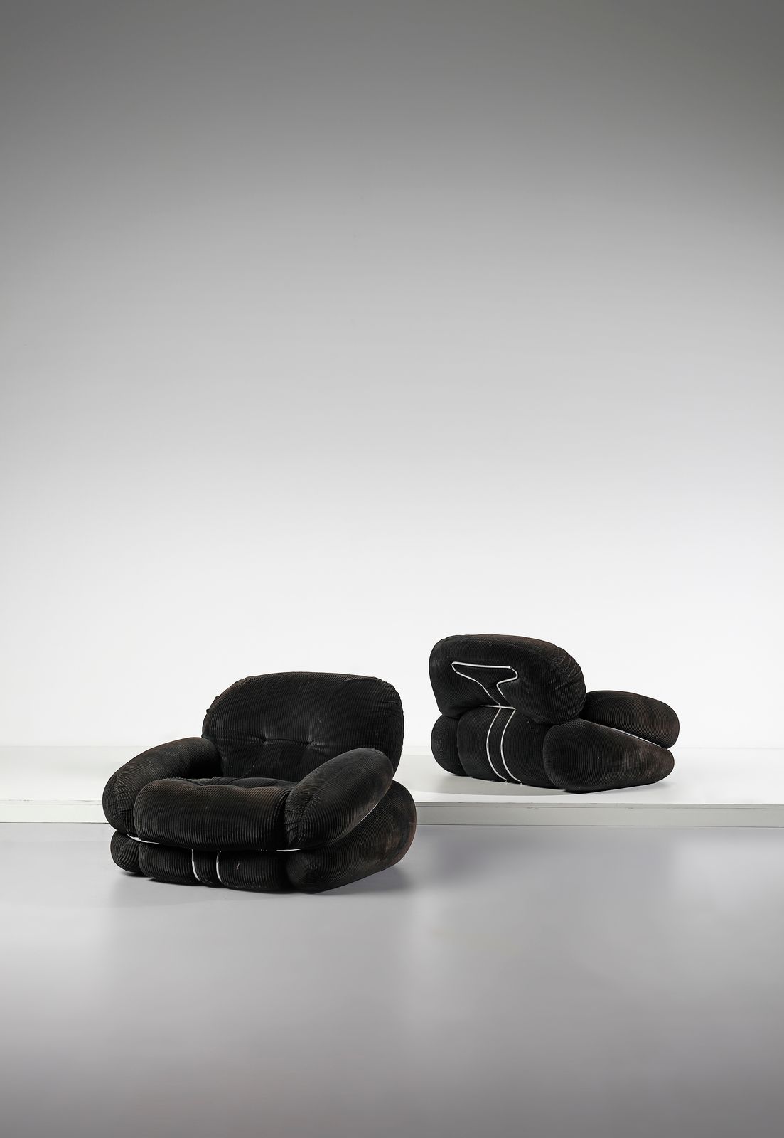 PIAZZESI ADRIANO PIAZZESI ADRIANO. Attributed. Pair of armchairs. 1970s.. Cm 105&hellip;