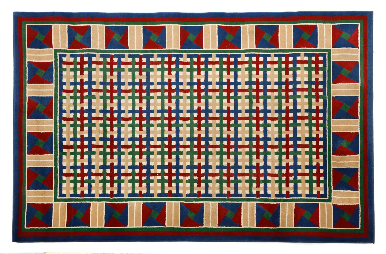 MISSONI MISSONI.T&J Vestor的地毯。制造标签，1980年代。Cm 240,00 x 164,00.