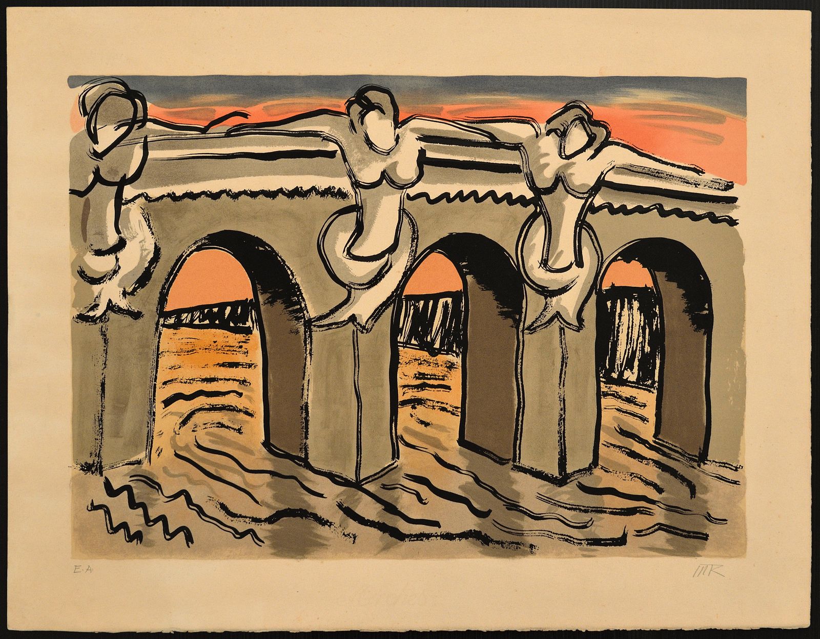 MAN RAY (1890 - 1976) MAN RAY (1890 - 1976) Le Pont Neuf. 1970. Litografia. Cm 4&hellip;