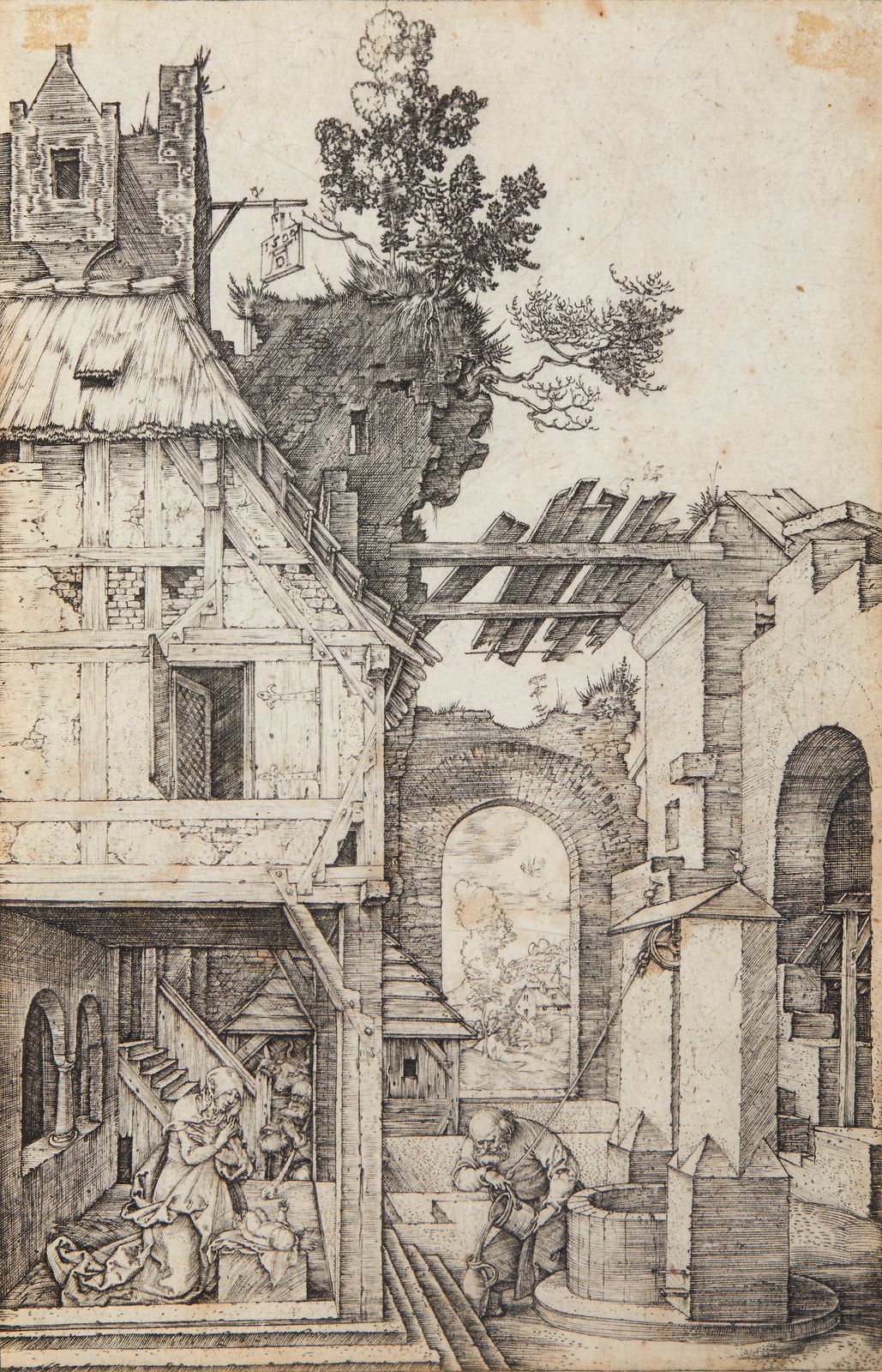 DURER ALBRECHT (1471 - 1528) DURER ALBRECHT (1471 - 1528). Nacimiento. Monograma&hellip;