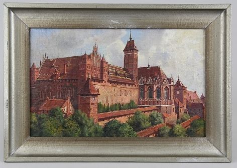 Thomas, Paul (Norddeutscher Maler des 19./20. Jhd.) Gemälde "Die Marienburg von &hellip;