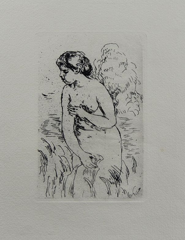 Renoir, Pierre-Auguste (Limoges 1841 - 1919 Cagnes-sur-Mer) 两幅蚀刻画，a) "Femme au c&hellip;