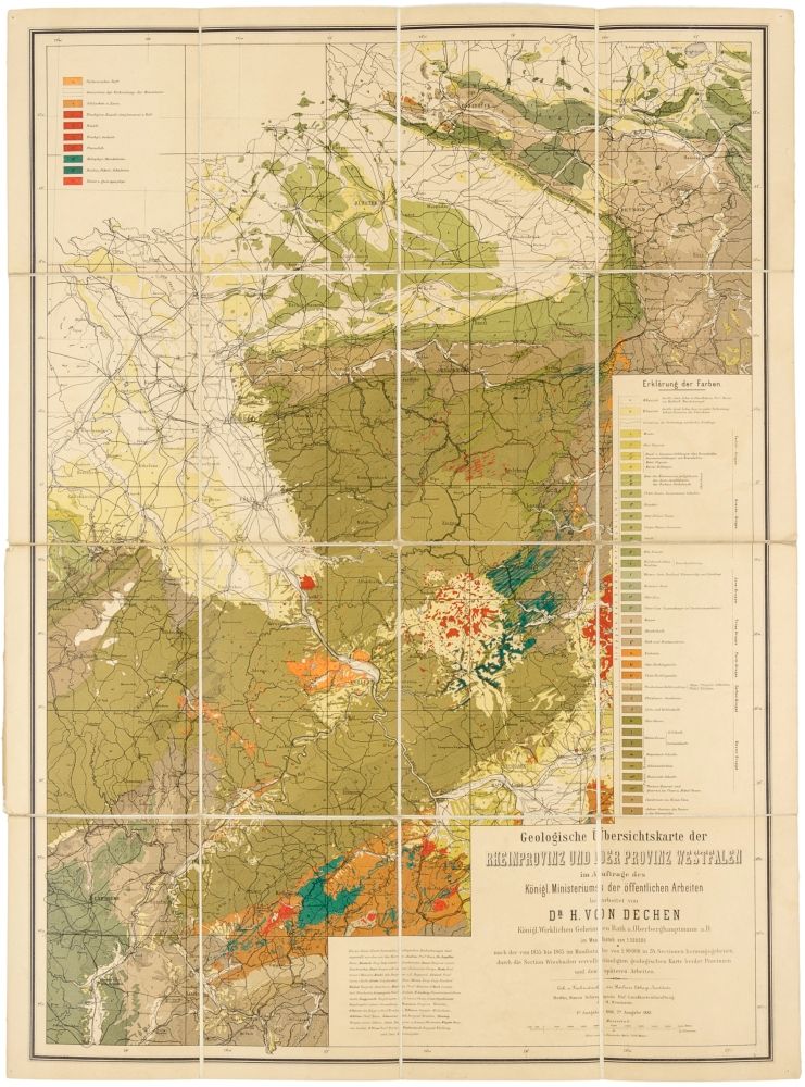 Geologie - - \plain\f2\fs20\cf0\b 地质学 - - 莱茵省和威斯特法伦省地质总图1:500.000。第二版。柏林，施罗普，188&hellip;