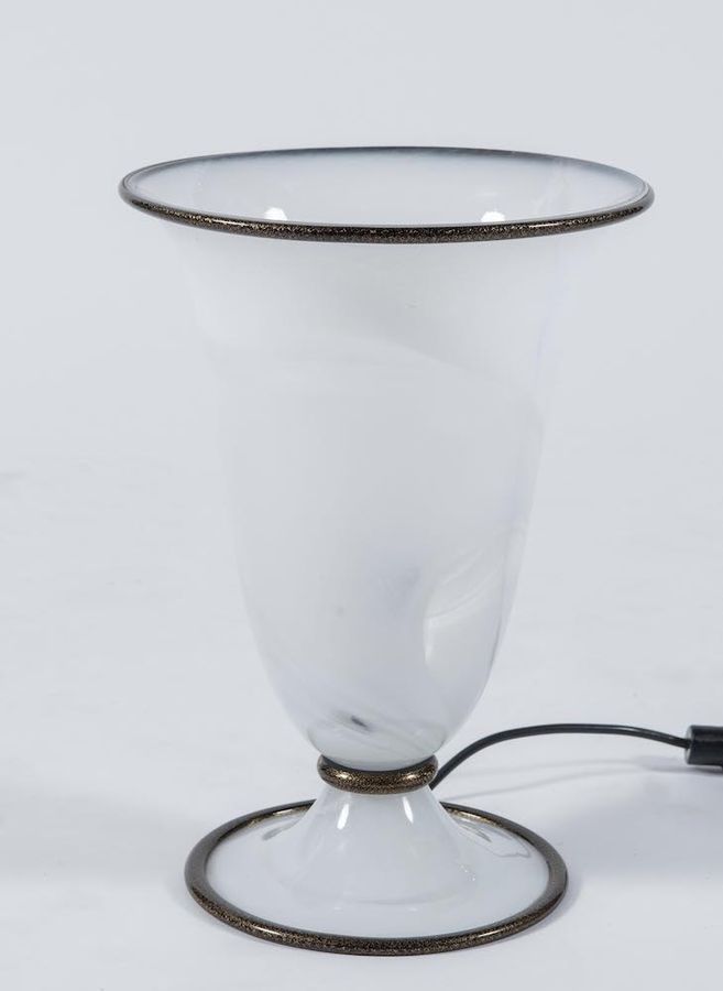 Null BAROVIER & TOSO Tischleuchte aus geblasenem Glas mit interner Metallstruktu&hellip;