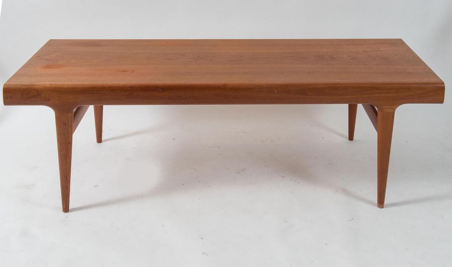Null JOHANNES ANDERSEN Teak coffee table with opening shelves. Manufactured by C&hellip;
