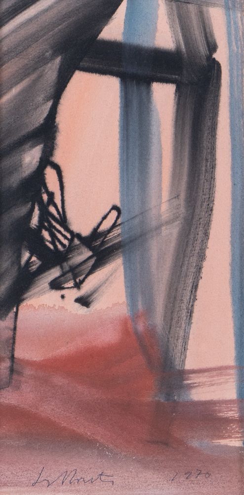 Null SERGIO ROMITI (Bologna 1928 - Bologna 2000) "Composition," 1970. Watercolor&hellip;
