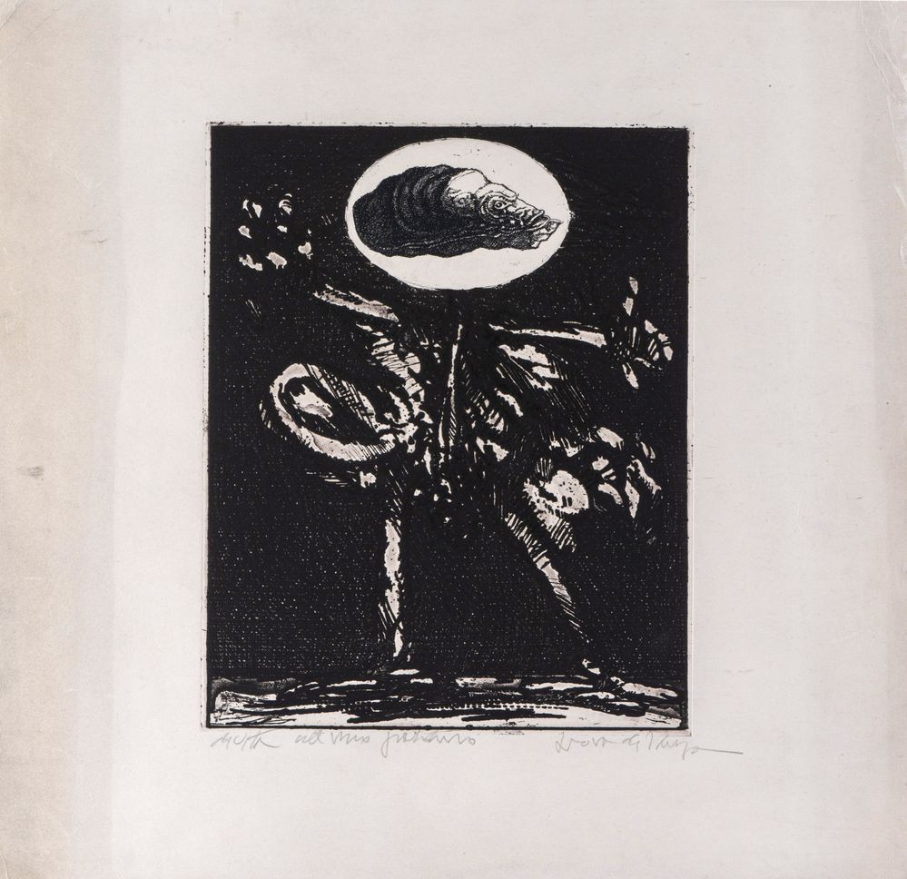 Null LUCIANO DE VITA (Ancona 1929 - Bologna 1992) 《无题》。纸上石版画。纸张：60x59.5厘米；板：40.7&hellip;
