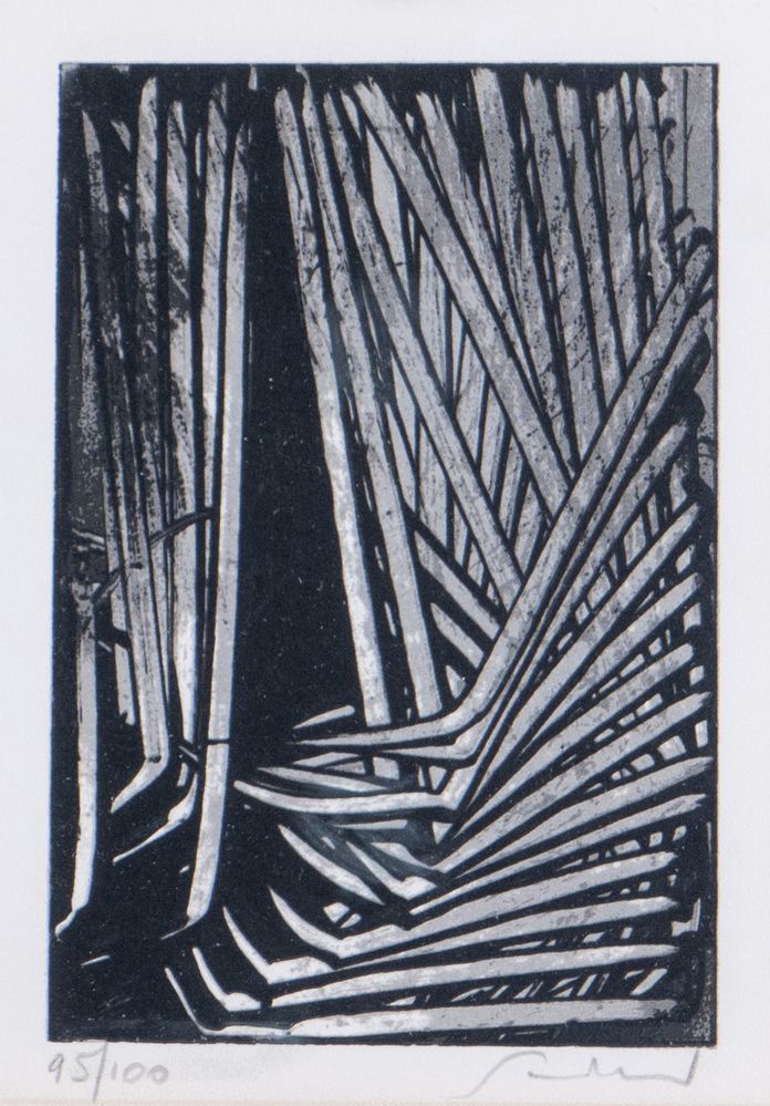 Null EMILIO SCANAVINO (Genoa 1922 - Milan 1986) "Tramatura", 1979.纸上彩色石版画。纸张：16x&hellip;