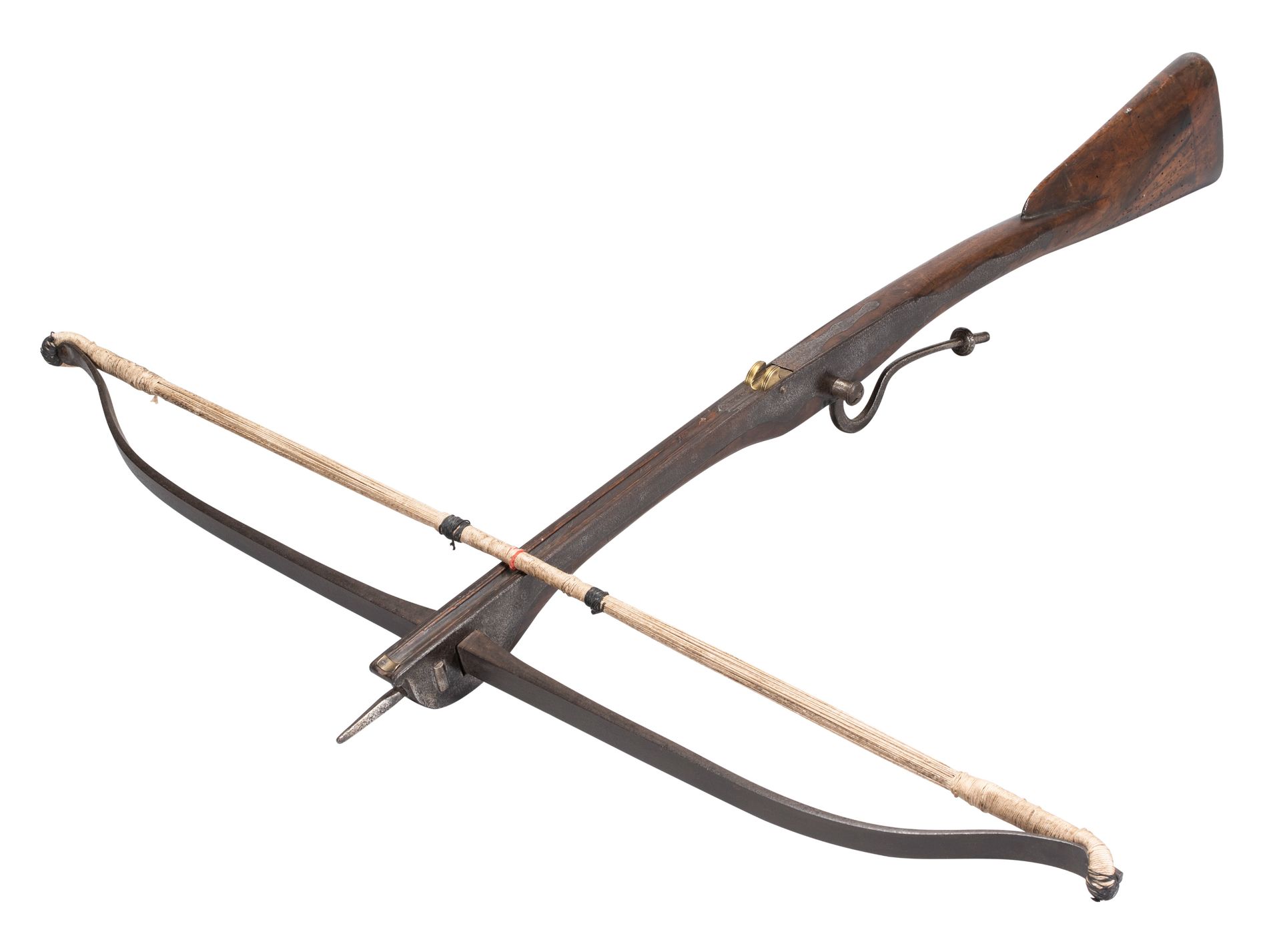 A LARGE NORTH EUROPEAN CROSSBOW, EARLY 19TH CENTURY, PROBABLY FLEMISH 一个大型的北欧十字弓&hellip;