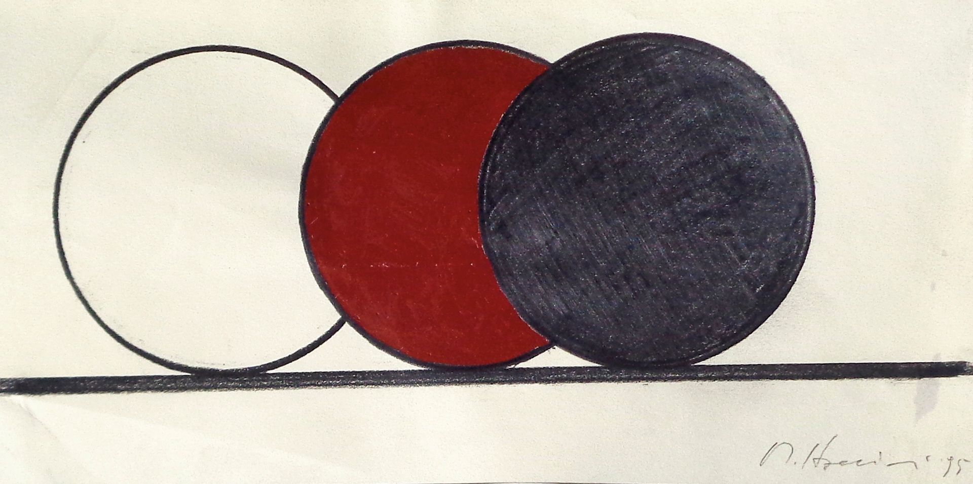 Mauro Staccioli (Volterra 1937 – Mailand/Milano 2018) 无标题，1995年；纸板技术，14,6 x 29,2&hellip;