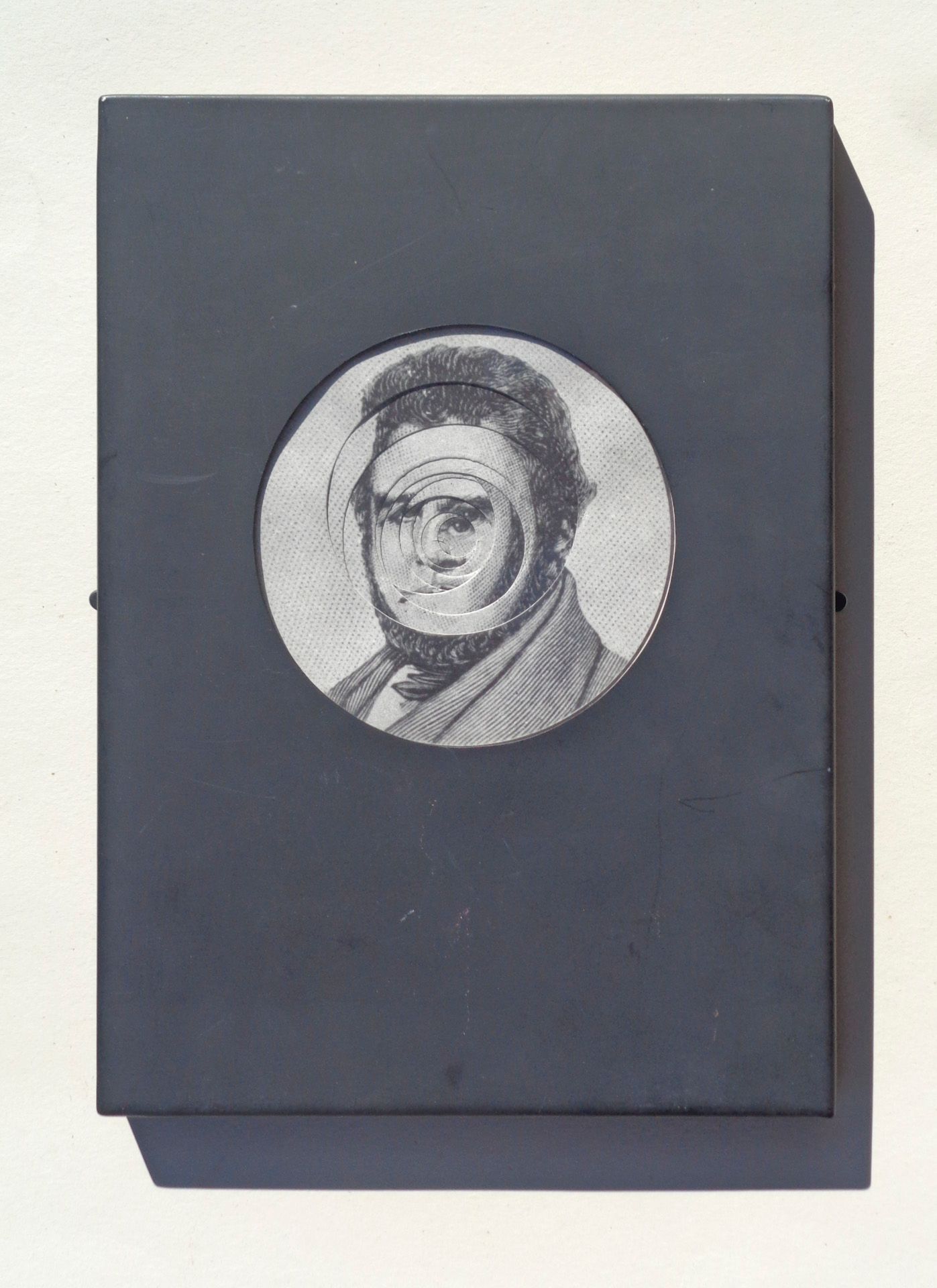 Pol BURY (1922 – 2005) Ritratto cinetico, Anni ‘60; Engraving on cardboard, meta&hellip;