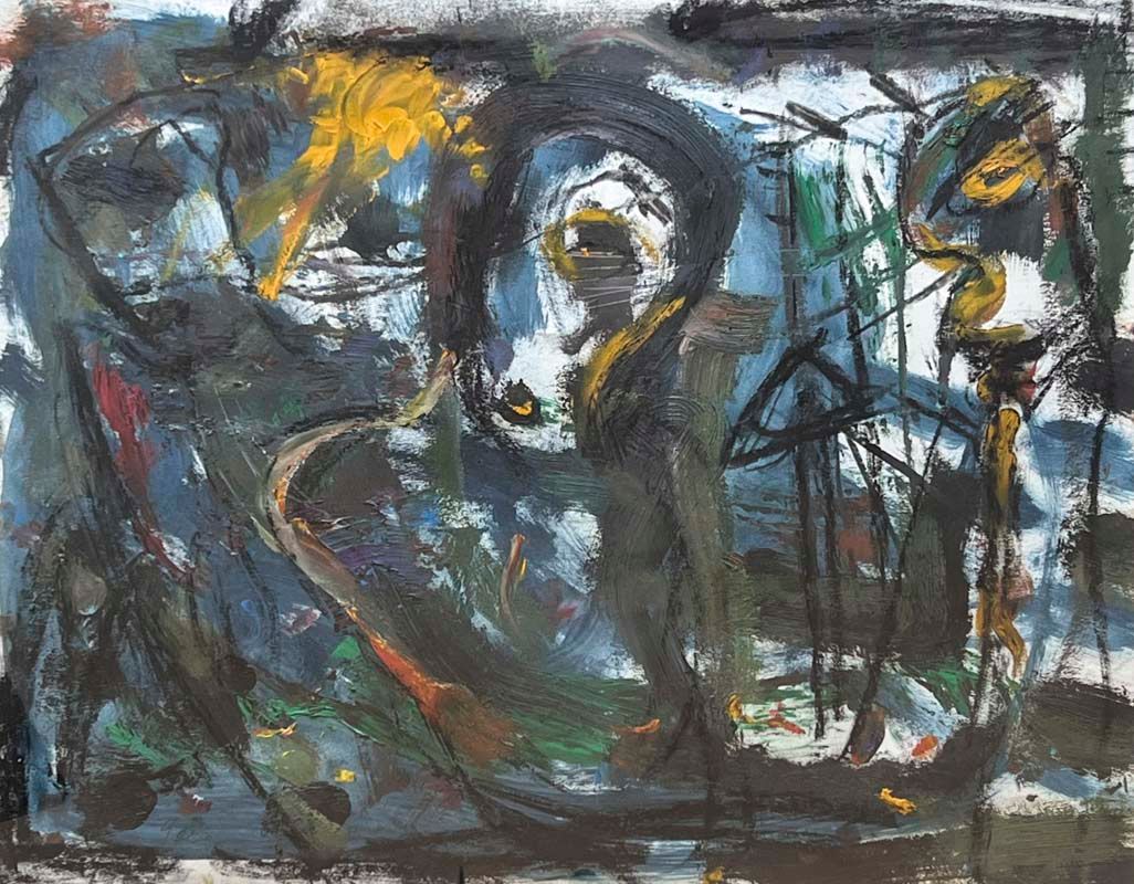 Gunter Damisch (Steyr 1958) Sans titre, 1985;Tempera sur papier, 41,5 x 55 cm,en&hellip;
