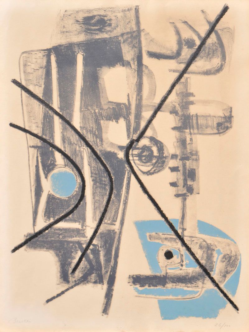 Renato Birolli (Verona 1905 - Mailand/Milano 1959) untitled;_x000D_

绘画作品：_x000D&hellip;
