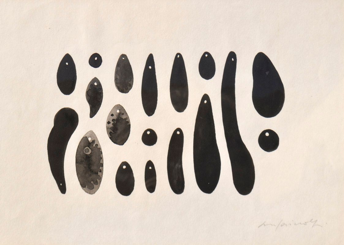 Luigi Mainolfi (Rotondi 1948) Ohne Titel ; Aquarell auf Papier, 21 x 29 cm, gera&hellip;