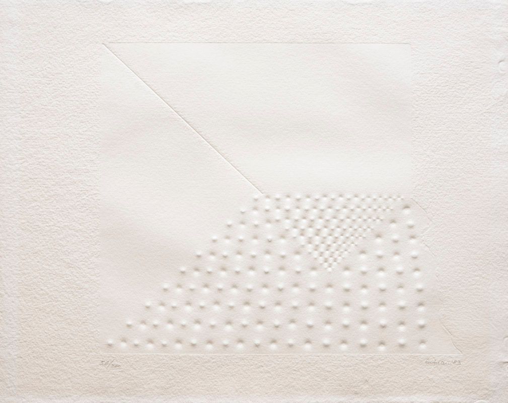 Enrico Castellani (Castelmassa 1930 - Viterbo 2017) 无题》，1983年；纸上浮雕印刷品，40,1 x 46,&hellip;