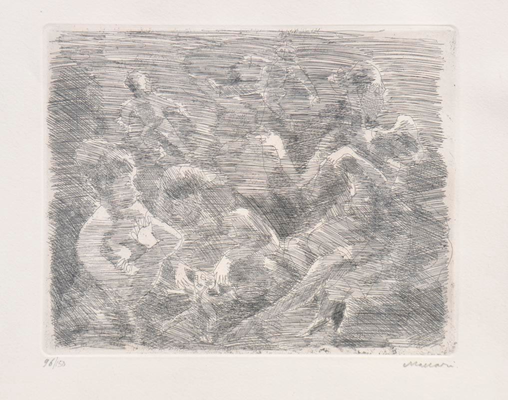 Mino Maccari (Siena 1898 - Rom/Roma 1989) L'acchiappanuvole, 1956;etching on pap&hellip;