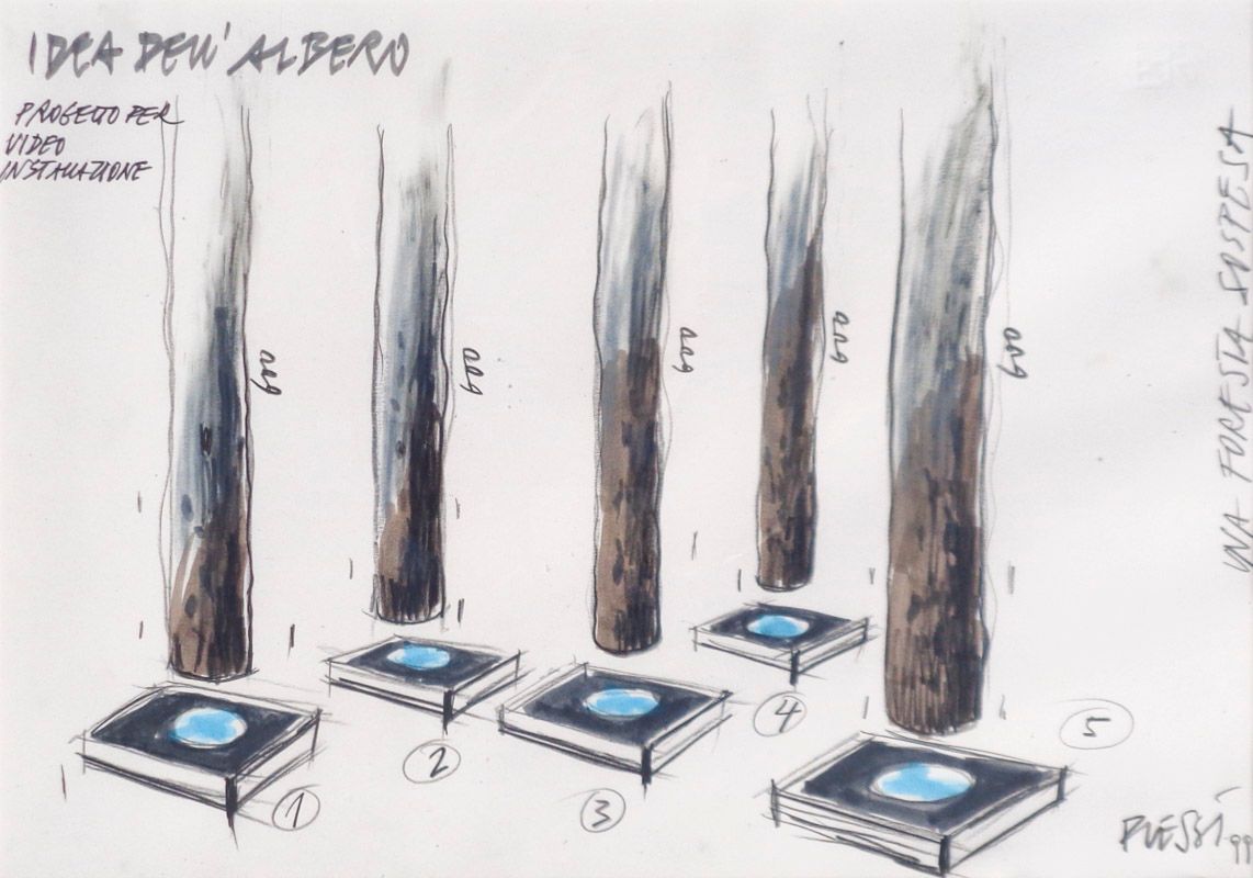 Fabrizio Plessi (Reggio Emilia 1940) Idea dell'albero, 1999;Progetto per video i&hellip;