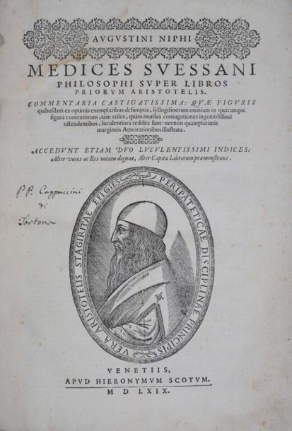 Null [Livre du XVIe siècle]. ARISTOTE ; NIFO (Agostino). Augustini Niphi super l&hellip;
