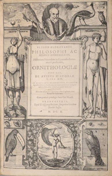 Null ALDROVANDI (Ulisse). Ornithologiae, hoc est, De avibus historiae libri XII.&hellip;