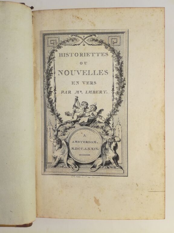 Null [Galanterie，收藏]。英伯特（Barthélemy）。历史故事或诗词短篇故事。阿姆斯特丹，s.N.，1774。[装订在套房内]。[desfo&hellip;