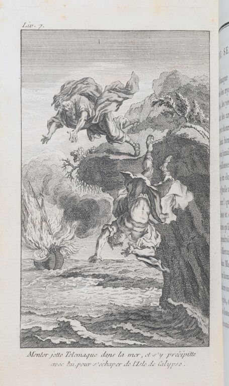 Null 72.FÉNELON。乌利塞之子泰莱玛克的冒险之旅。A Dijon, de l'Impr. De P. Causse, 1791. 2 vols. I&hellip;