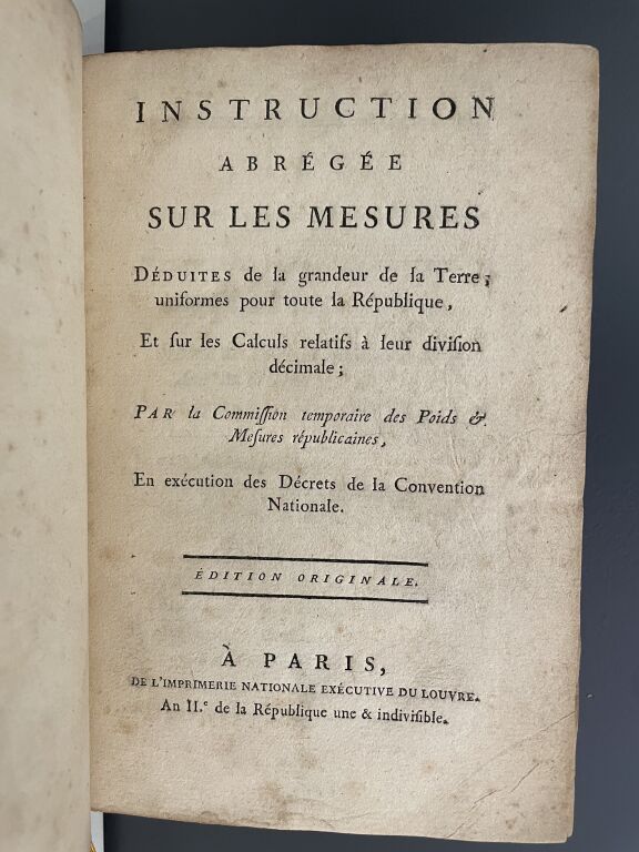 Null [HAUY (Abbé René-Just)]. Instruction abrégée sur les mesures déduites de la&hellip;