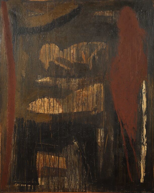 Null 克里斯托夫-布坦（1957年）。
天空深处，1985年。
布面油画。
背面有签名、标题和日期。
161 × 130厘米。
(裂缝)。