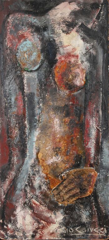 Null Gio COLUCCI (1892-1974).
Femme nue.
Huile sur toile marouflée sur panneau.
&hellip;