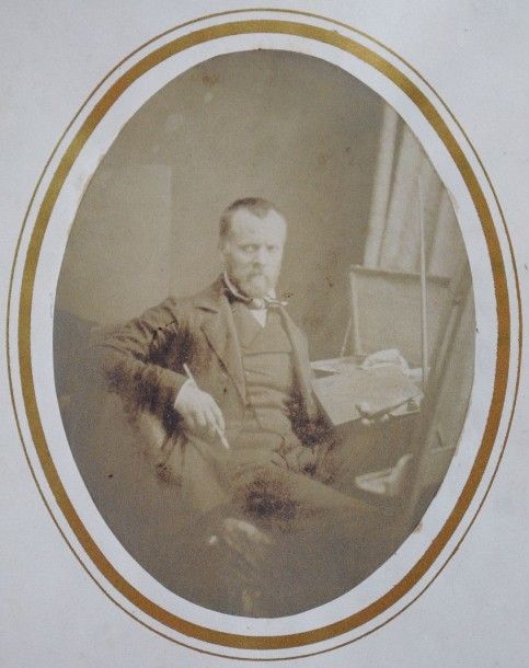 Null PEINTRE DANS SON ATELIER, années 1850.
Par un photographe non identifié.
Ép&hellip;
