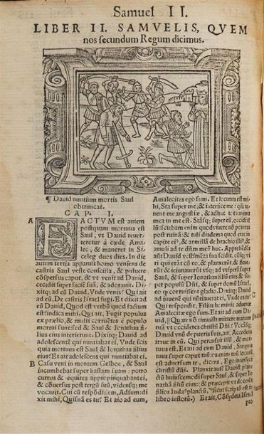 Null * [BIBLE illustrée. Latin. 1551]. Biblia sacra, ex postremis doctorum omniu&hellip;