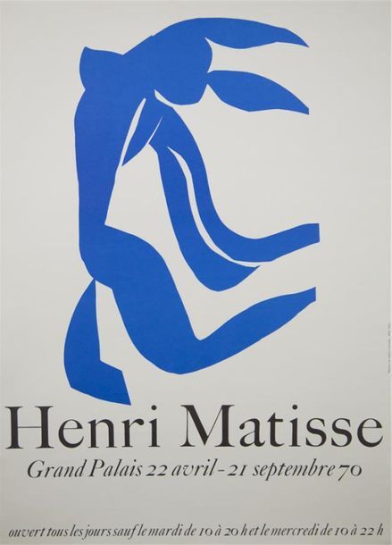 Null MATISSE Henri (1869-1954)
"Grand Palais", 1970 
Affiche. Imp. Ministère des&hellip;