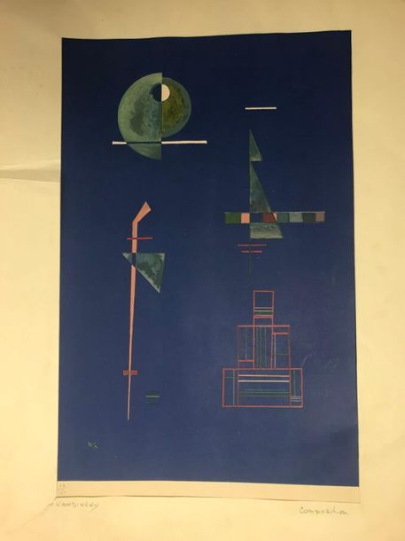 Null KANDINSKY Vassily (1866-1944)
"Composition", 1929
Lithographie colorée, num&hellip;