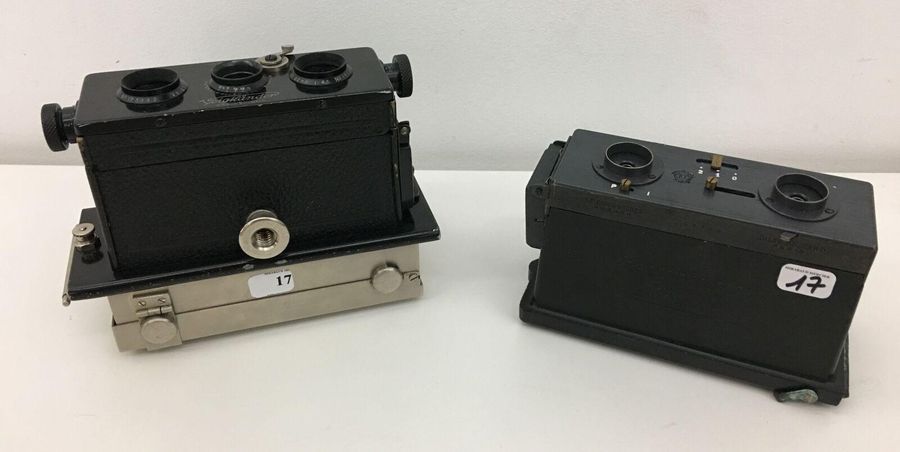 Null Ensemble de deux appareils photographiques stéréoscopiques : boitier Steref&hellip;