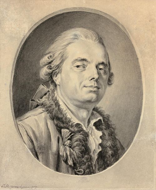 Null MOREAU Jean Michel le jeune (Paris 1741-1814)
"Portrait d'homme portant une&hellip;