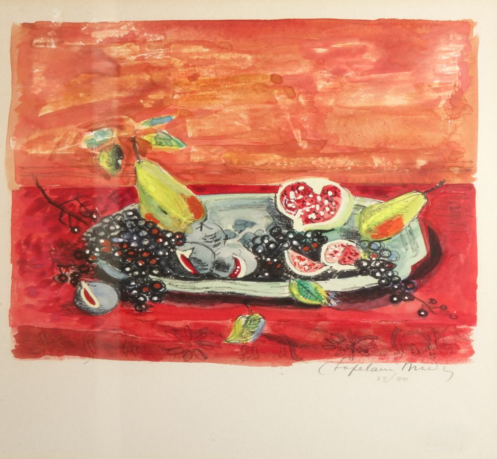 Null Roger CHAPELAIN - MIDY (Paris 1904 - 1992)

Coupe de fruits sur fond rouge
&hellip;