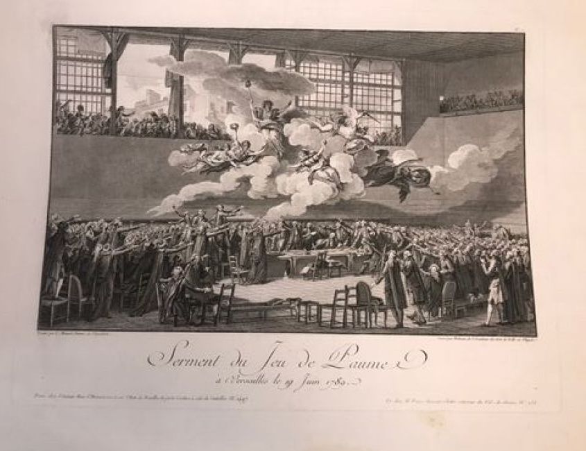 Null 一批印刷品。



-"纪念烈士的十日葬礼"，1792年，仿莫奈，35.5 x 45.5厘米。

-"Prise de la Bastille"，Mo&hellip;
