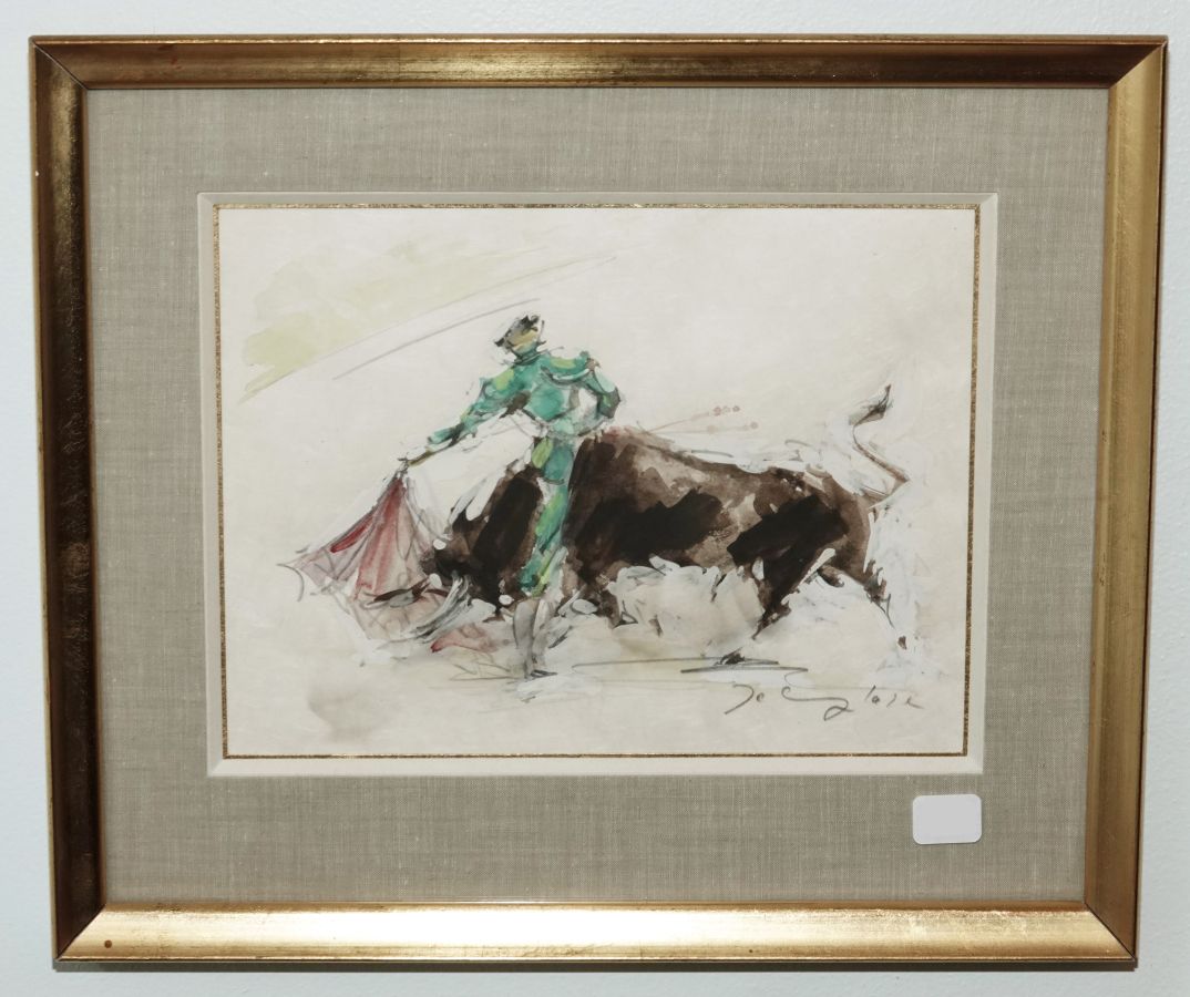 Null DELANGLADE Frédéric Marcou (1907-1970)

Bullfighting Scene

Watercolor on J&hellip;