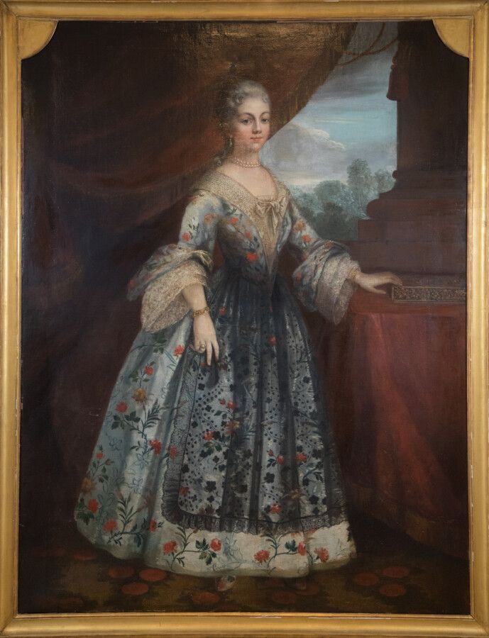 Null Ecole espagnole du XVIIIème

Portrait d'une élégante à la robe fleurie

Hui&hellip;